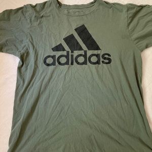 Adidas olive green shirt